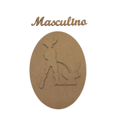 KIT PLACA BANHEIRO MASCULINO 30X20CM