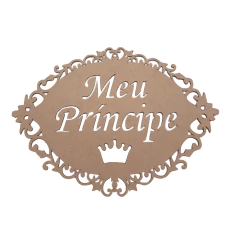 PLACA MEU PRINCIPE 30X21,5CM