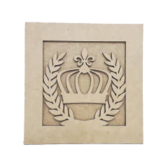 QUADRO 20X20CM COROA RAMO Nº 2 COM FUNDO