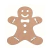 Aplique MDF Biscoito de Gengibre Natal 8x7,5cm