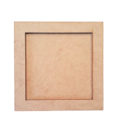 QUADRO COM MOLDURA LASER QUADRADA (TAMANHOS)