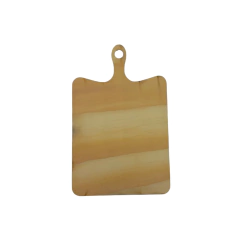 Placa Decorativa Tabua Arredondada Pinus a laser 25x16cm Nº3