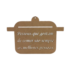 DESCANSO DE PANELA - PANELA COM FRASE 16x23,5CM