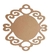 LIQUIDAÇÃO PLACA REDONDA TRABALHADA LISA 35CM Nº4