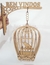 Suporte de Parede MDF com a Gaiola 3D e Pássaro