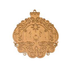 Presépio MDF de Natal com Fundo 32x27cm