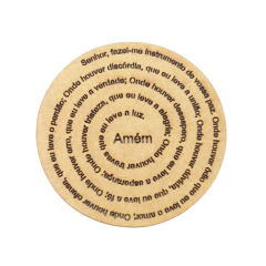 Mandala MDF Oração São Francisco Nº2