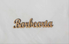 PALAVRA BARBEARIA CURSIVA 13X3CM