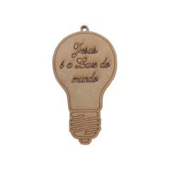 CHAVEIRO LAMPADA JESUS E A LUZ DO MUNDO 8CM