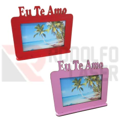 Porta Retrato MDF Eu Te Amo com Base (10x15cm)