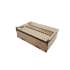 CAIXA BARALHO LASER MINI MARCADOR 10,5X7X3,5CM