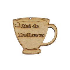 Chaveiro MDF Xícara Chá das Mulheres 5x6cm
