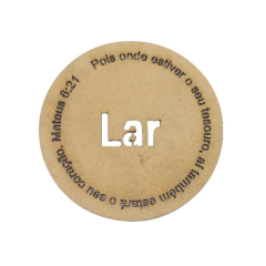 Mandala MDF Oração Versículo Biblico Mateus Lar