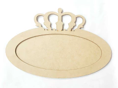 PORTA MATERNIDADE COROA 32X21,5CM