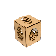 Caixa MDF para Caneca Pascoa 11x9,5x9,5cm