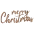 Aplique MDF Merry Christmas 15x6cm