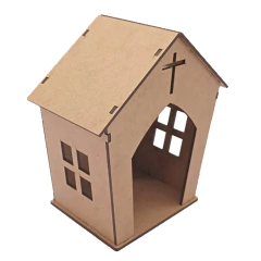 ORATÓRIO CAPELA CRUZ 15X14X7,5CM