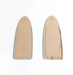 PAR LATERAL CROCHE PARA BOLSA Nº2 25X10CM