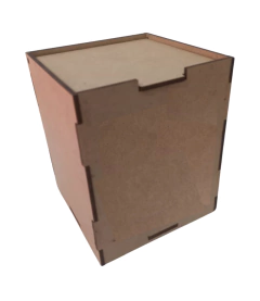 CAIXA PARA CANECA LISA 12X10X10CM CRU