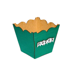 Cachepot MDF Decorativo de Festa Junina Doces Nº2 Verde