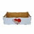 Bandeja MDF Decorativa Eu Amo Você 27x16,5x8cm Branca