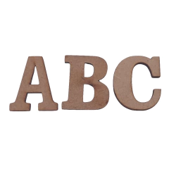 LETRA ARIAL 2CM (PCT 50 LETRAS)