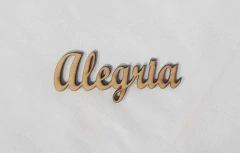 PALAVRA ALEGRIA CURSIVA