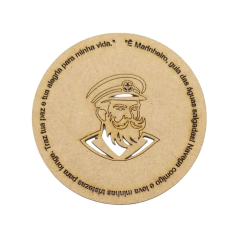 Mandala MDF Umbanda Marinheiro com Oração