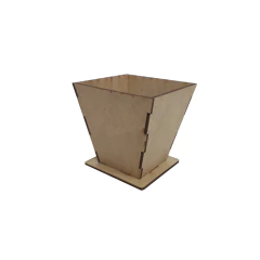 Cachepot MDF Decorativo com base 8x8cm
