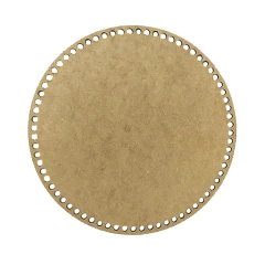 PLACA PARA CROCHÊ REDONDA