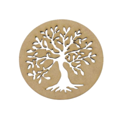 Mandala MDF Árvore da Vida com Raiz