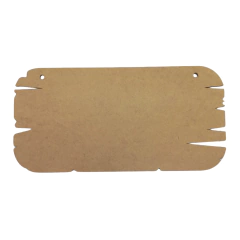 PLACA RETANGULAR RUSTICA 30X15CM