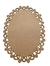 PLACA OVAL TRABALHADA LISA N°6 (TAMANHOS)