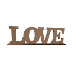 PALAVRA LOVE PEQUENA COM BASE 20X6CM