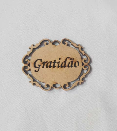PLACA 6CM GRATIDÃO