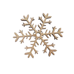 Aplique MDF Natalino Floco de Neve