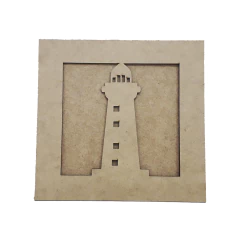 QUADRO 20X20CM FAROL COM FUNDO