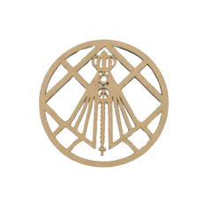 Mandala MDF Nossa Senhora Geométrica Vazada