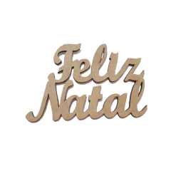 Aplique MDF Feliz Natal Nº1