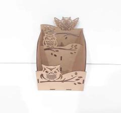 PORTA TRECO CORUJA 14,5X14X18CM