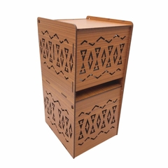 PORTA PAPEL HIGIENICO TRABALHADO 27X13X14,5CM (CORES)