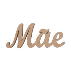 Palavra MDF Mãe Cursiva 7,5x3cm