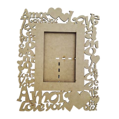 PORTA RETRATO AMOR LOVE 15X21CM (33,5X27,5CM)