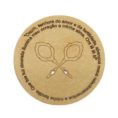 Mandala MDF Abebé de Oxum com Oração