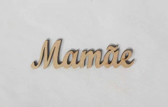 Palavra MDF Mamãe Cursiva 11x3cm
