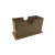 Porta Guardanapo MDF Retangular Liso 16x6,5x9cm