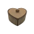 Caixa MDF de coração com Tampa 10x9x5cm