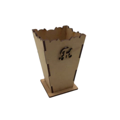 Cachepot MDF Decorativo mini alto Fé 10x6,5cm