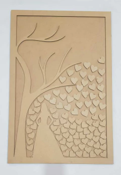 QUADRO ASSINATURA 15 ANOS COM ARVORE 64,5CMX42,5CM