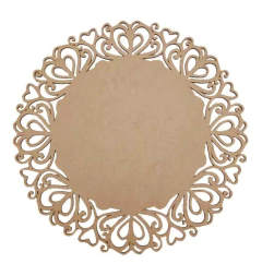 PLACA REDONDA TRABALHADA LISA N°8 (TAMANHOS)